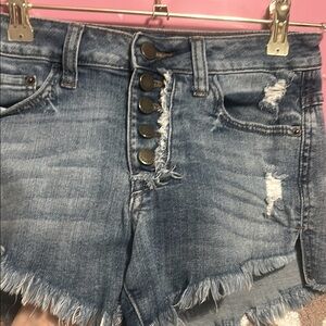 Just USA Distressed Jean Shorts, small,
Vintage inspired